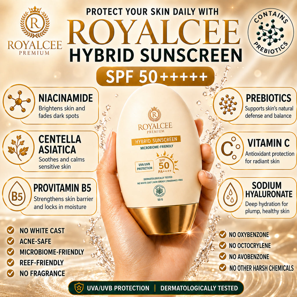 HYBRID SUNSCREEN  SPF 50++++ Royalcee Premium